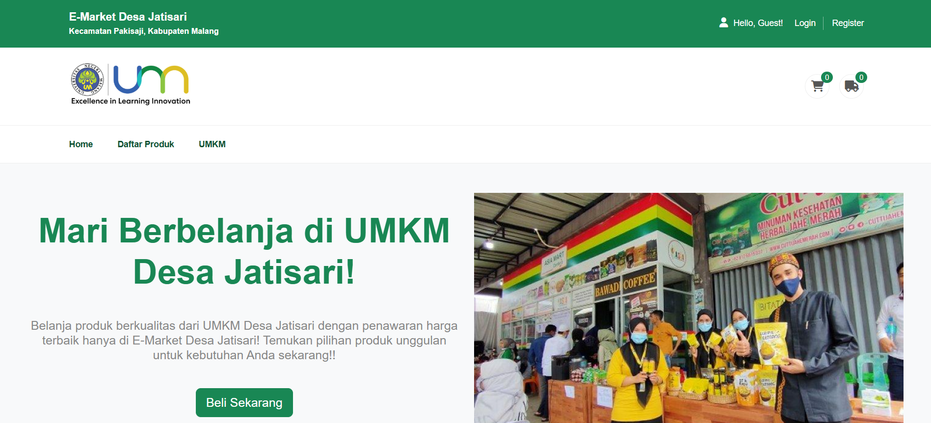 Jatisari website preview image